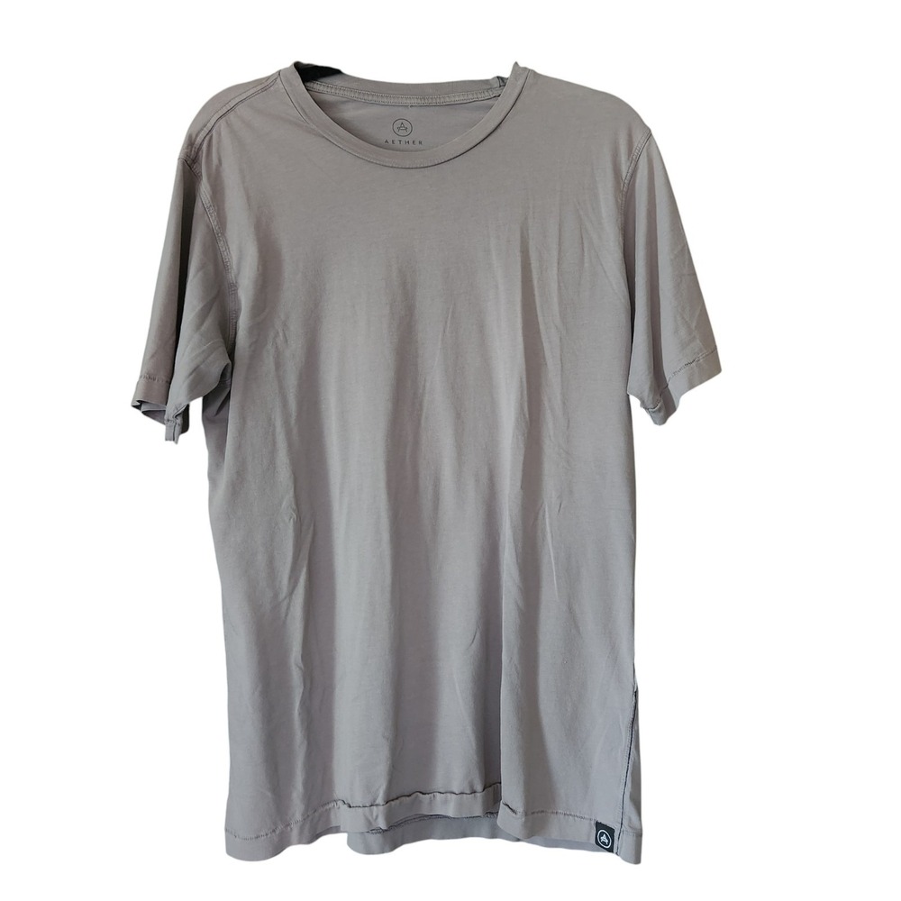 Aether Emery Pima Crew Tee Men's Size 3 M/L Short Sleeve Pima Cotton Gray